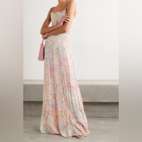 Nwt Loveshackfancy Elmo Slip Dress - Neon Pink